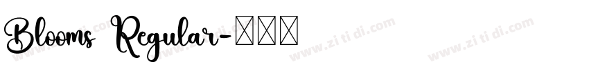 Blooms Regular字体转换